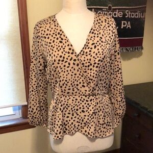 Jon& Ana  - rayon blouse.  Ptp 23” Length 25”. Size XL